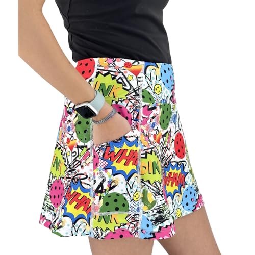 Women's Pickleball Skort, 15" Length - Large Size