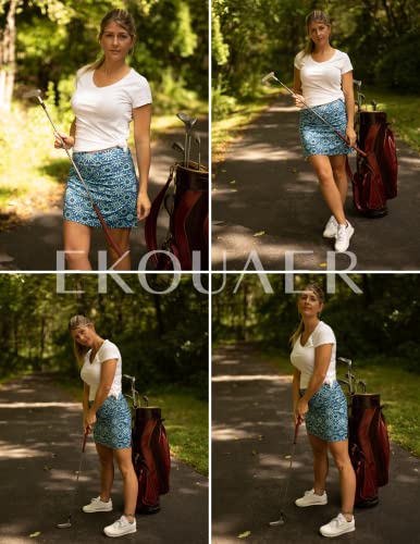 Ekouaer Women's Sporty Skorts for Pickleball Summer