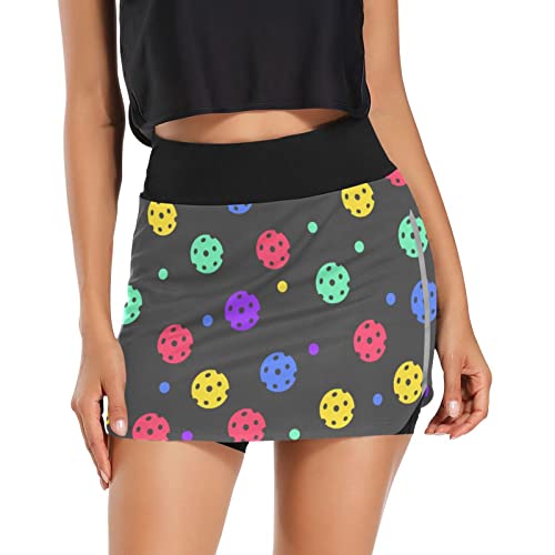 Colorful Pickleball Women's Skorts with Pockets for Athletics