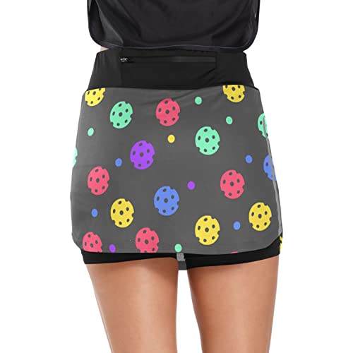 Colorful Pickleball Women's Skorts with Pockets for Athletics