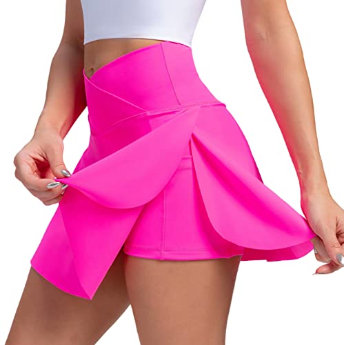 Women's Rose Red Crossover Athletic Skort