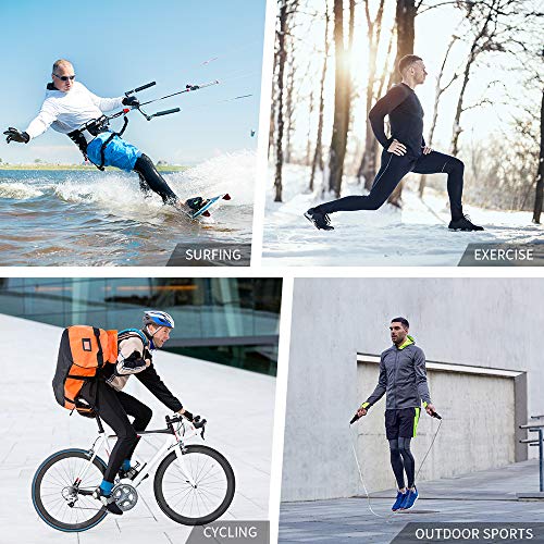 Runhit Men's Compression Leggings with Pocket 2 Pack