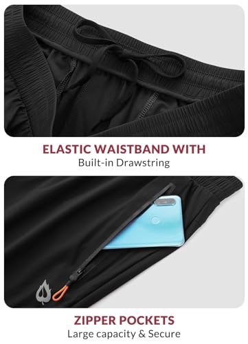 Men's Lightweight Joggers for Pickleball with Zipper Pockets