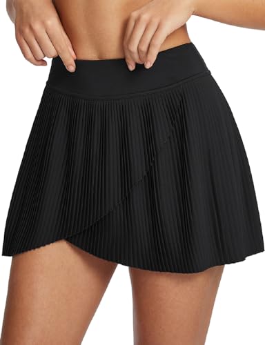Women's High Waisted Tennis Skort with Pockets