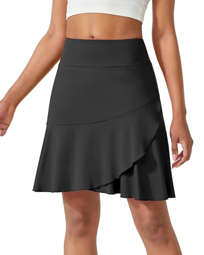 Women's High Waisted Athletic Knee Length Pickleball Skirt