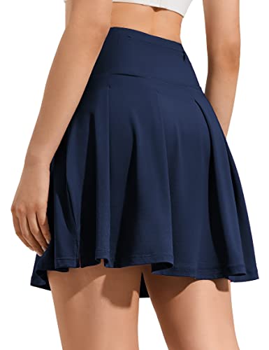 ZUTY Women's High Waisted Navy Blue Skort