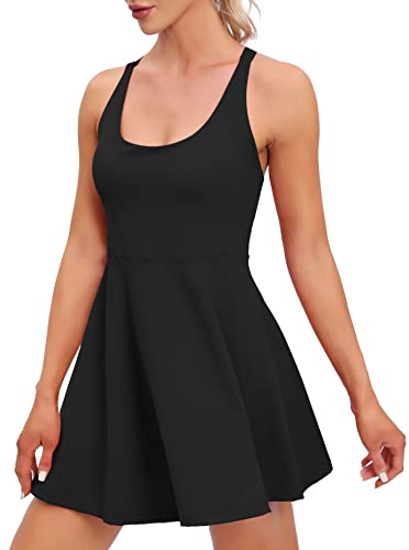 Women's Tennis Dress with Built-in Bra and Shorts