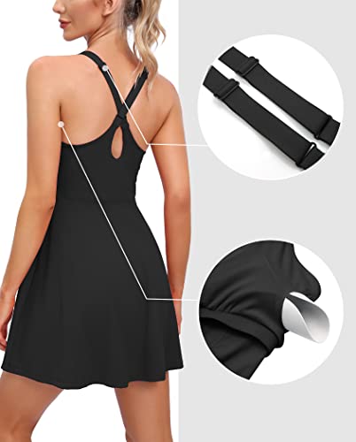 Women's Tennis Dress with Built-in Bra and Shorts