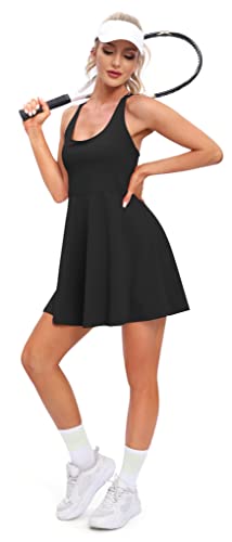 Women's Tennis Dress with Built-in Bra and Shorts