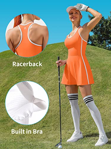 ATTRACO Pickleball Tennis Dress with Built-in Shorts & Bra