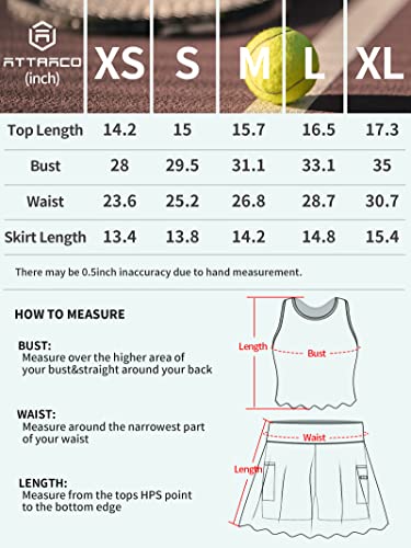 ATTRACO Blue Racerback Pickleball Dress with Built-in Shorts