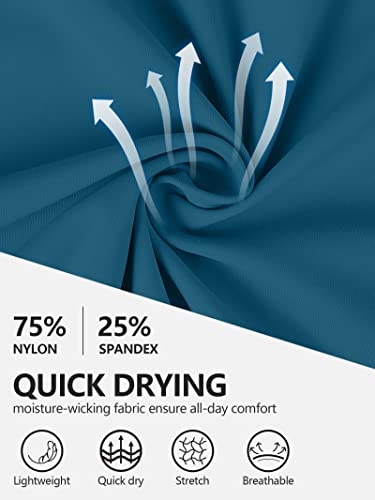 ATTRACO Blue Racerback Pickleball Dress with Built-in Shorts