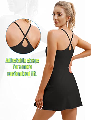 Women's Athletic Pickleball Dress with Built-in Bra
