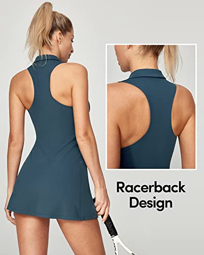 Women's Athletic Dress with Built-in Bra and Pockets