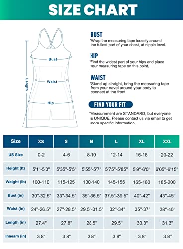 Women's Athletic Pickleball Dress with Built-in Bra