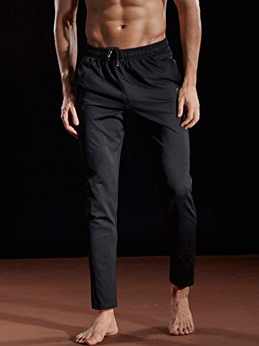 NELEUS Men's Athletic Tapered Pickleball Pants Black S/M