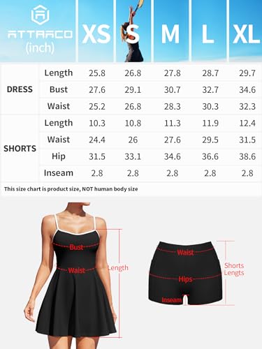 Women's Pickleball Athletic Dress with Shorts and Pockets