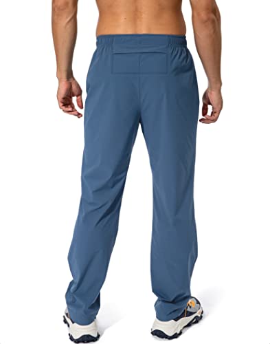Men's Athletic Jogging Pants with Zipper Pockets