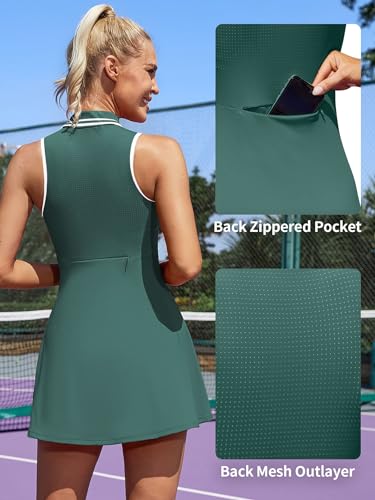 ATTRACO Women's Pickleball Tennis Dress with Matching Shorts
