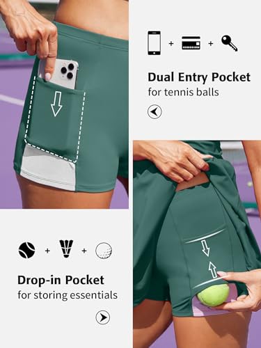ATTRACO Women's Pickleball Tennis Dress with Matching Shorts