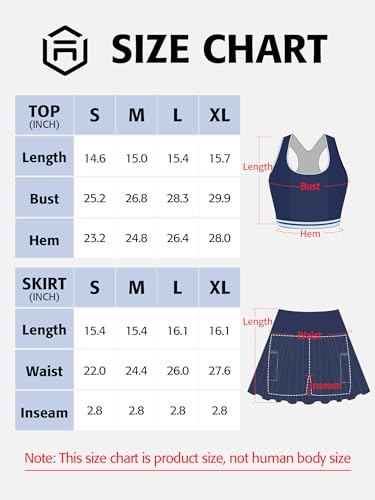 ATTRACO Women's Pleated Skirt Tennis Dress Set Black