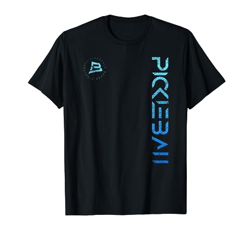 Blue Gradient Casual Pickleball T-Shirt
