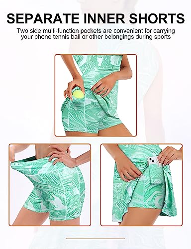 Women's Zip Sleeveless Pickleball Dress with Shorts