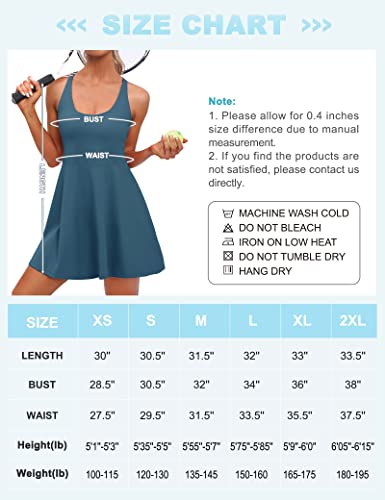 IUGA Womens Pickleball Dress with Built-in Bra & Shorts