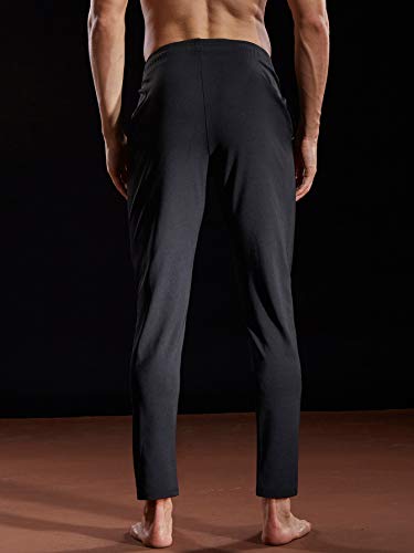 NELEUS Men's Athletic Tapered Pickleball Pants Black S/M