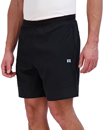 Russell Men's Performance Pickleball Shorts, Black, Large