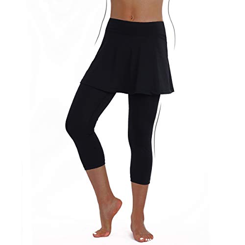 Women's Skirted Pickleball Leggings with Pockets
