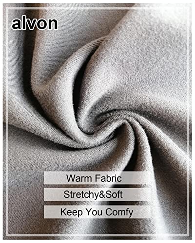 alvon Women's Skirted Leggings with Pockets, Black XXL