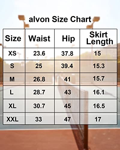 alvon Women's Skirted Leggings with Pockets, Black XXL