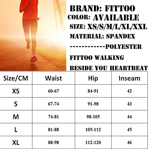 FITTOO Women's Pickleball Capris with Pockets and Leaf Print