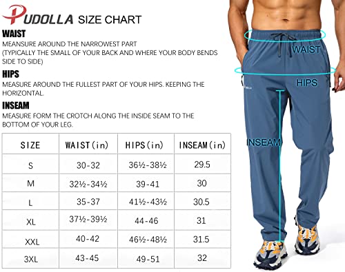 Men's Athletic Jogging Pants with Zipper Pockets