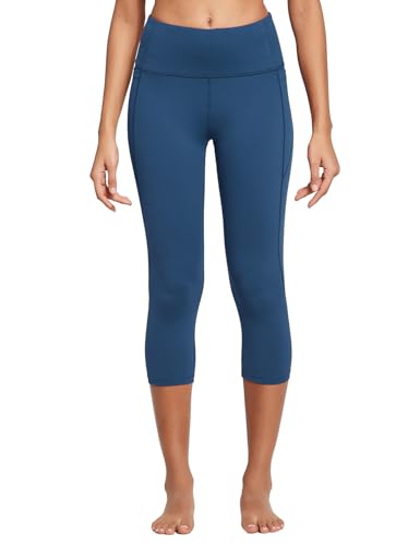 Women's High Waisted Capri Leggings with Pockets