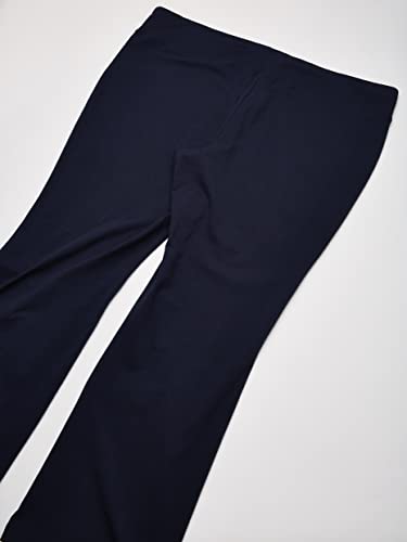 Women's Dark Navy Slim Bootleg Yoga Pants, X-Large