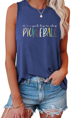Women's Cute Pickleball Tank Top | Summer Sleeveless