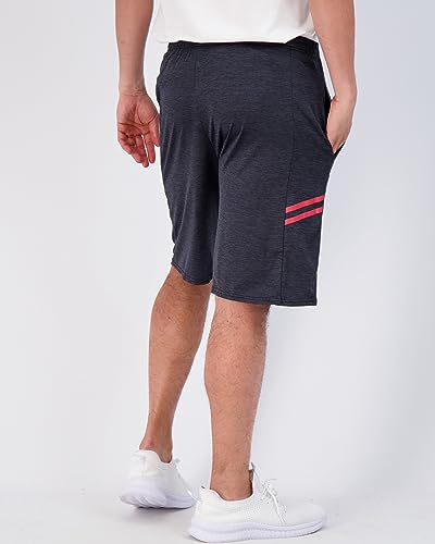 Men's 9-Inch Inseam Athletic Shorts Set of 5