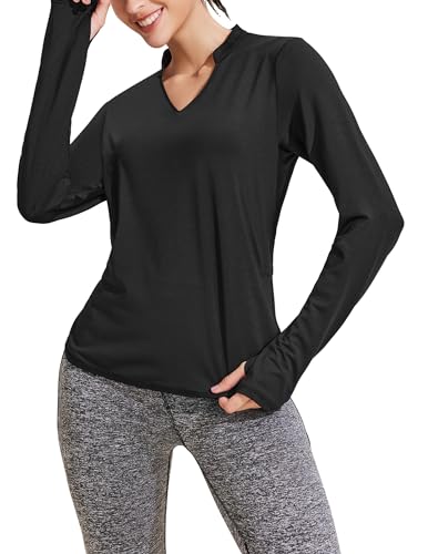 Women's Moisture-Wicking Long Sleeve Pickleball Workout Shirt