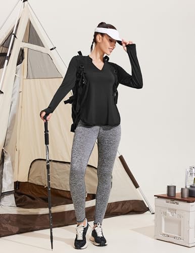 Women's Moisture-Wicking Long Sleeve Pickleball Workout Shirt