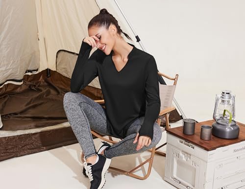 Women's Moisture-Wicking Long Sleeve Pickleball Workout Shirt