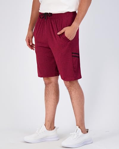 Men's 9-Inch Inseam Athletic Shorts Set of 5