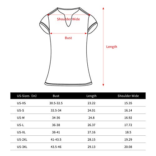 ANIVIVO Women's Short Sleeve Pickleball Tee (Light Blue)