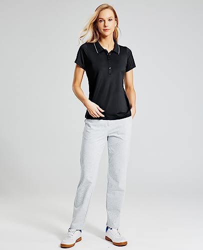MIER Women's Short Sleeve Polo Shirt for Pickleball