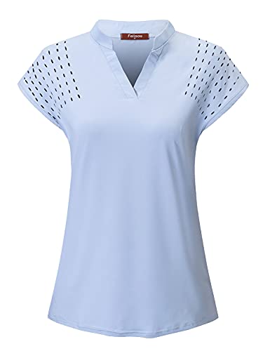 Women's Felisou Blue Polo Shirt - Quick-Dry Performance