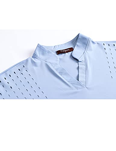 Women's Felisou Blue Polo Shirt - Quick-Dry Performance