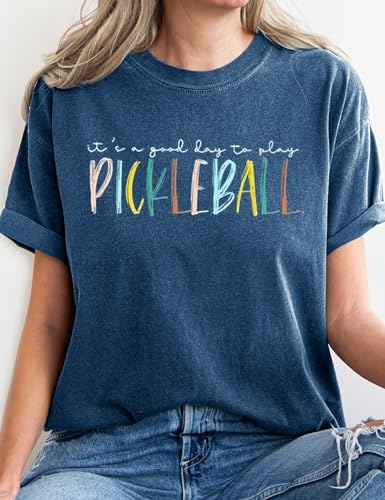 Women's "Good Day to Play" Pickleball T-Shirt - Blue