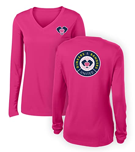 Pink United Women's Pickleball Long Sleeve Shirt XL