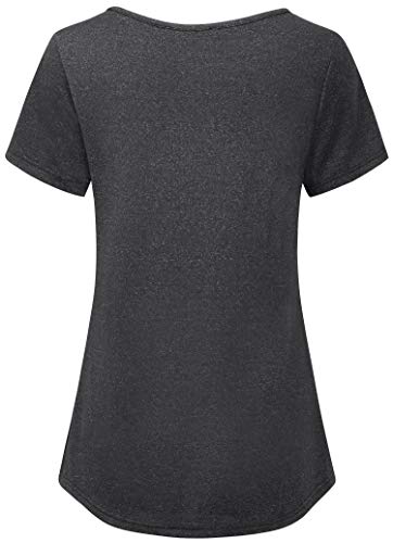 KORALHY Women's Short Sleeve Workout Top for Pickleball